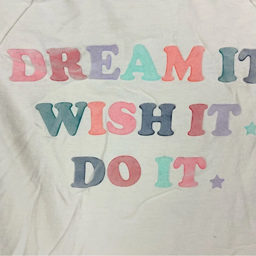 Gymboree velvet dream it wish it do it Cream Cotton long sleeve Shirt size 3T